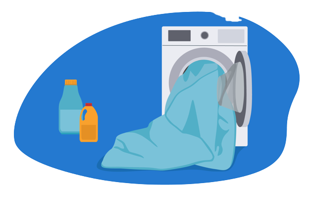 Lavar colcha de verano.